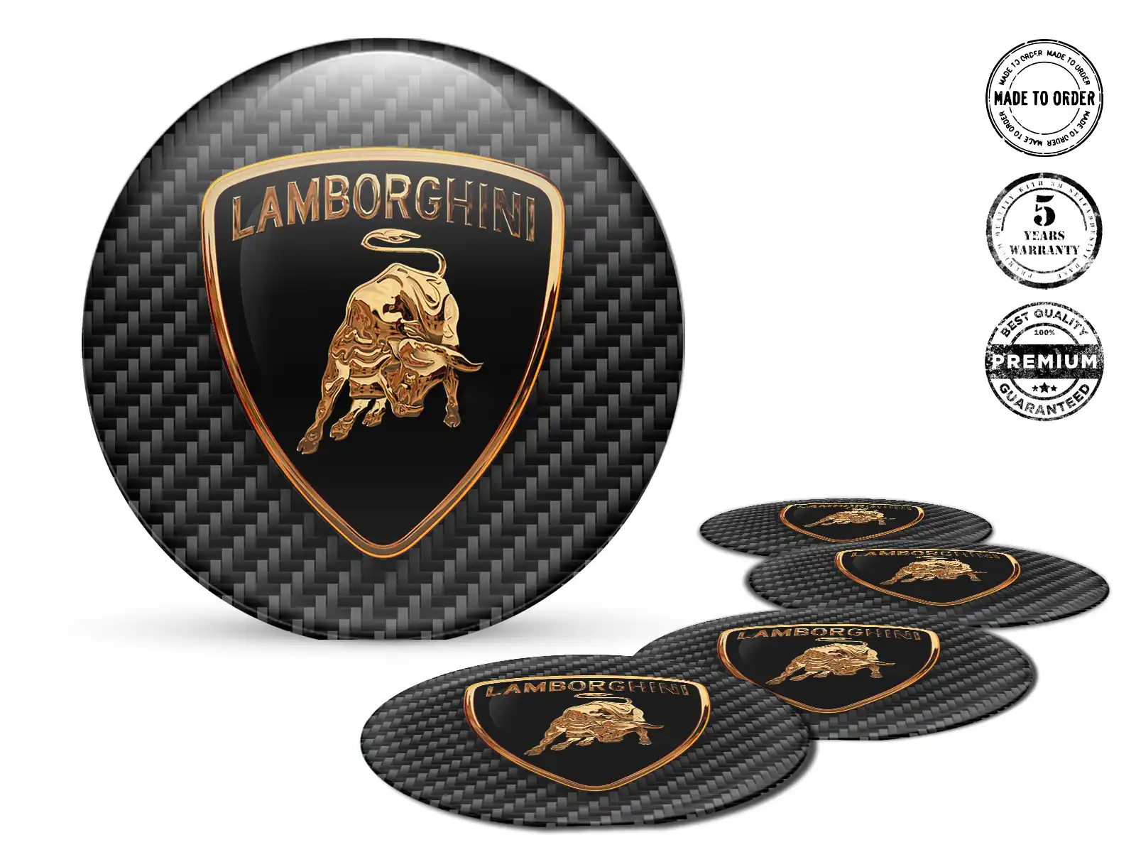 Lamborghini Epoxy Dome Sticker Logo Harzfelgen-Aufkleber